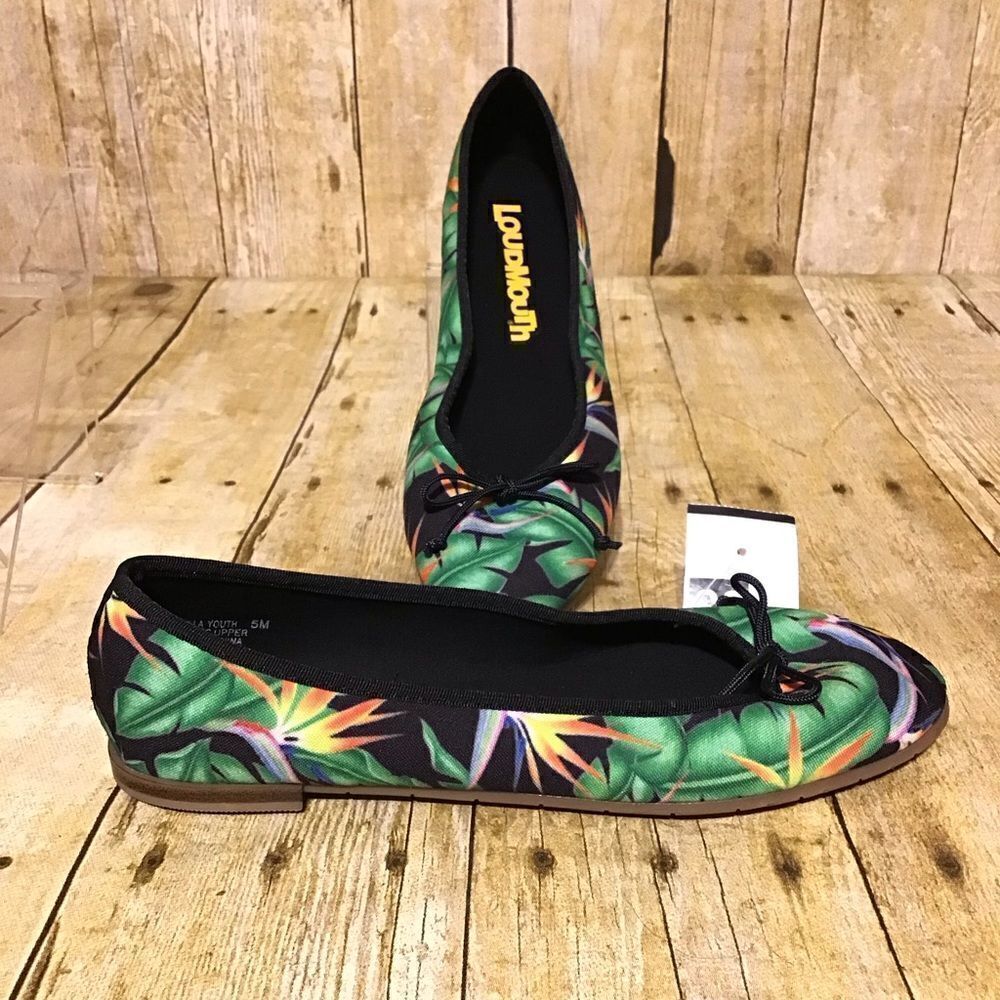 Loudmouth Bella Youth Bora Bora Ballet Flats 5M‎